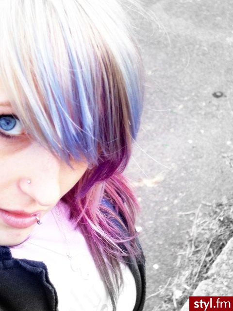 EMO Alternatywne Średnie Fryzury