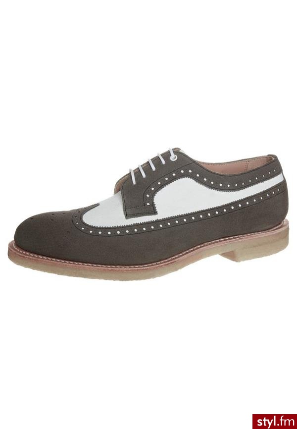 CHEANEY OKSFORDKI SZARY (Brearley) - Pozostałe Buty Moda