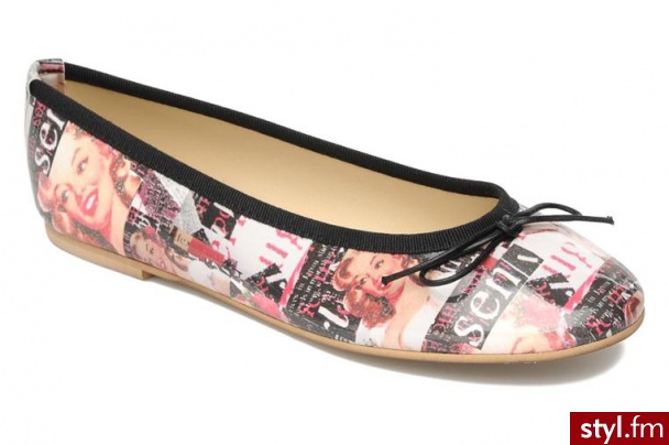 Coco et abricot Balerinki G2 Toile W by (Multikolor) - Balerinki Buty Moda