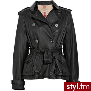 Burberry Washed-leather double-breasted jacket - Polyvore. Pobrano ze strony: http://www.polyvore.com/burberry_washed-leather_double-breasted_jacket/thing?id=27505788 - Pozostałe Ciuchy Moda