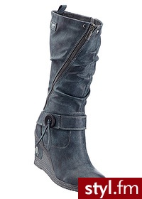 Bonprix Kozaki niebieskozielony morski 908996_25114 - Koturny Buty Moda