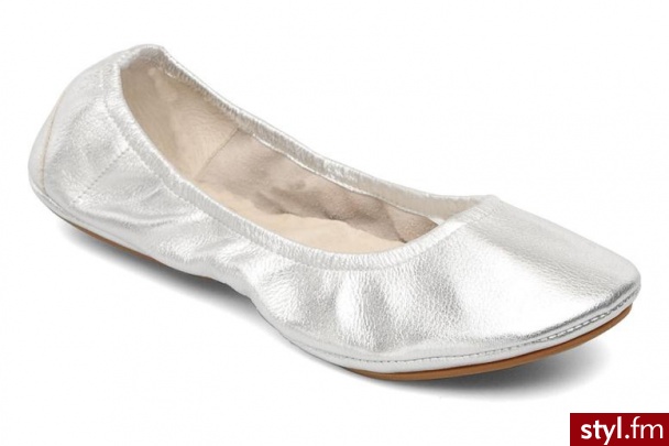 Flip Flop Balerinki Pure Ballet by (Srebrny) - Balerinki Buty Moda