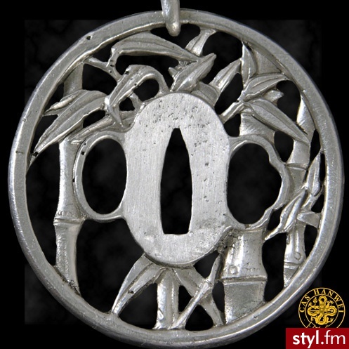 Hanwei Wisiorek Hanwei Bamboo Tsuba Pendant (OH3033S) - Wisiorki Biżuteria Moda