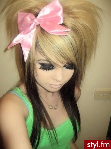 EMO Alternatywne Średnie Fryzury