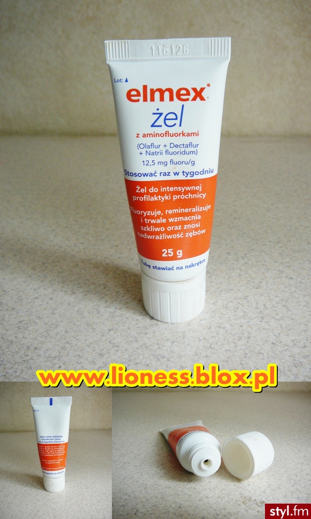 Recenzję tego produktu znajdziecie we FILMIKU: http://www.youtube.com/watch?v=_eVo66wJTSU jak i w NOTCE NA BLOGU: http://lioness.blox.pl/2013/09/RECENZJA-zelu-z-aminofluorkiem-z-firmy-Elmex.html - Kosmetyki