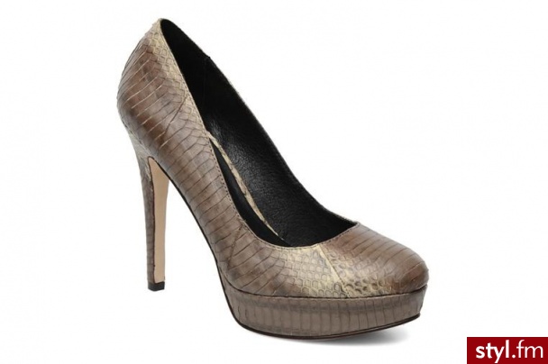House of Harlow 1960 CZÓŁENKA NORA BY 57703020 GREY/NATURAL SNAKE - Czółenka Buty Moda