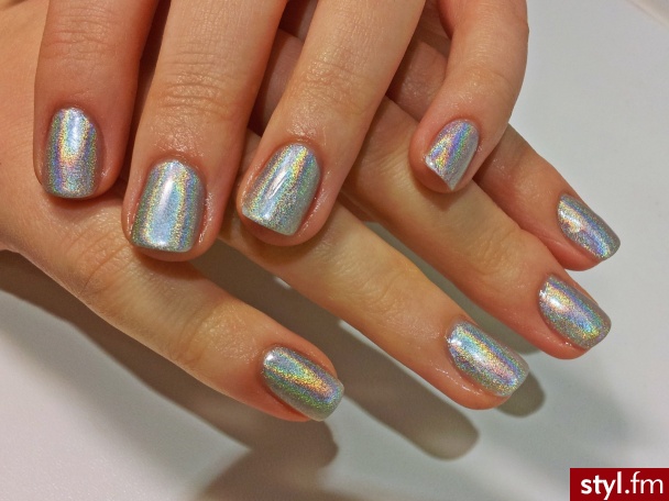 Jessica Hologram Chic :):) - Kwadratowe Paznokcie