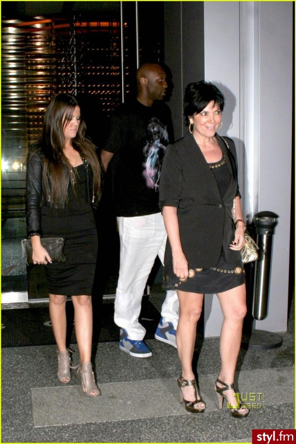 Kardashian. Khloe Kardashian -Odom & Lamar Odom  & Kris Kardashian -Jenner - Moda uliczna Inne Moda