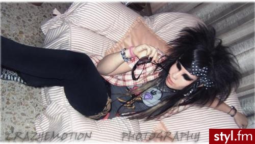 EMO Alternatywne Średnie Fryzury