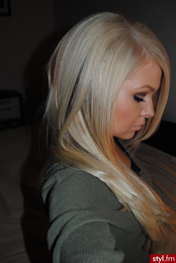 Blond Rozpuszczone Proste Na co dzień Długie Fryzury