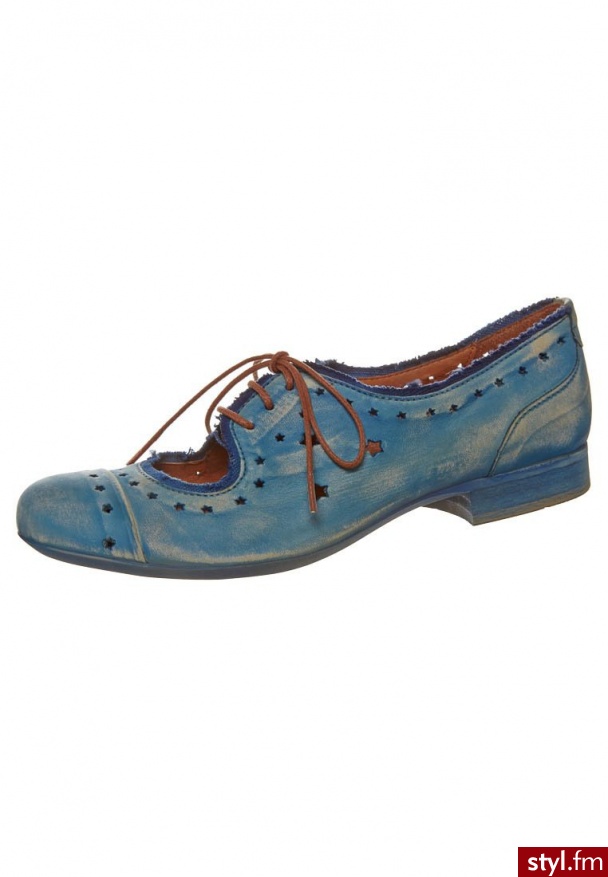 Virus Oksfordki niebieski 73075 - Pozostałe Buty Moda