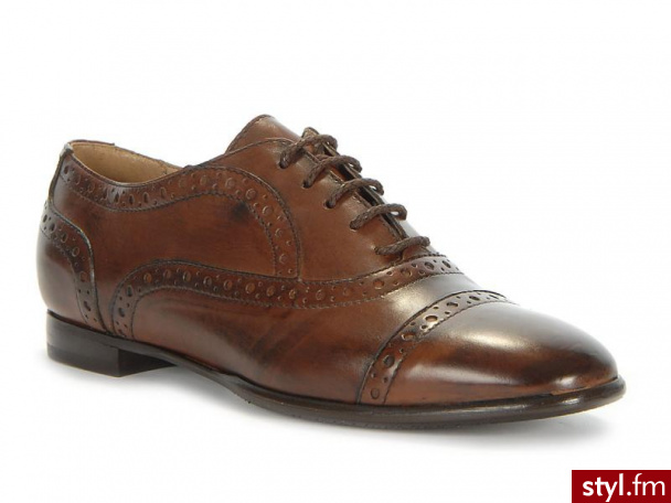 Gino rossi PÓŁBUTY DPF400 (brązowy) - Pozostałe Buty Moda