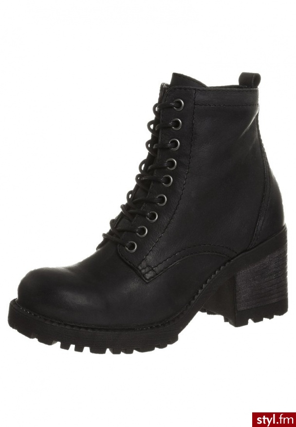 zign Botki sznurowane czarny (516533) - Botki Buty Moda