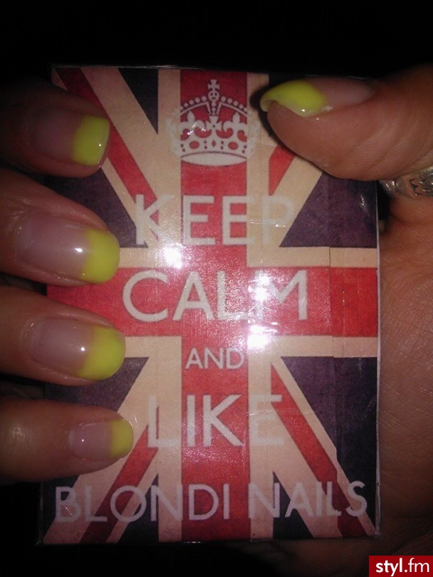 Blond Nails, moje żółtki :) - Żel Paznokcie