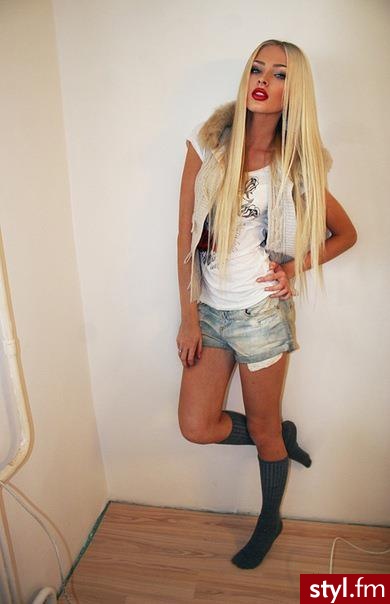Blond Rozpuszczone Proste Na co dzień Długie Fryzury