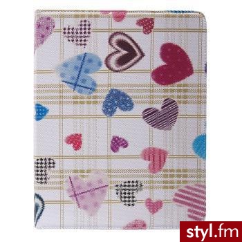Global Technology ETUI DO TABLETÓW IPAD2/3 HEART KOLOROWE (5901386752390) - Portfele i etui Dodatki Moda