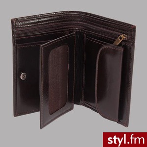 PMade Czarny Meski Portfel SKÓRA C785-55331/0744-2 - Portfele i etui Dodatki Moda