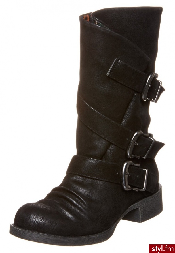 Blowfish KASBAH Botki kowbojki i motocyklowe czarny (BF3249) - Botki Buty Moda