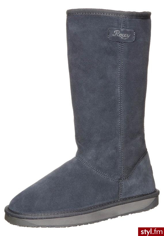 Roxy HIGH PAM Śniegowce szary (WTWSL053) - Pozostałe Buty Moda