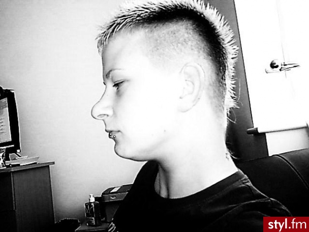 Irokez damski Proste Na co dzień Średnie Fryzury