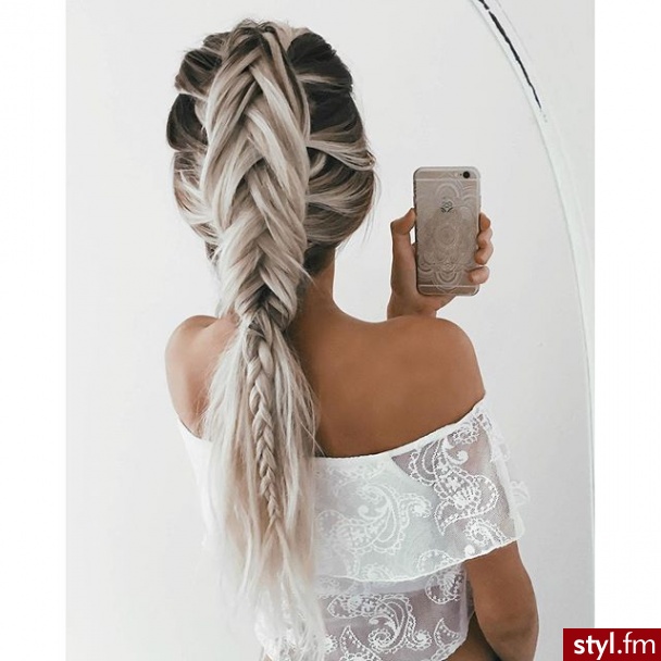 Blond Warkocze Kręcone Na co dzień Długie Fryzury