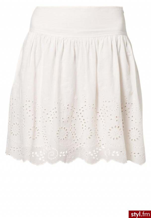 Pier One Spódnica trapezowa biały - Pozostałe Spódnice Moda