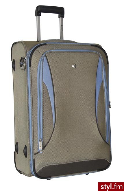 Globtroter Walizka 30850 średnia 60cm beżowa - Torby podróżne Torebki Moda