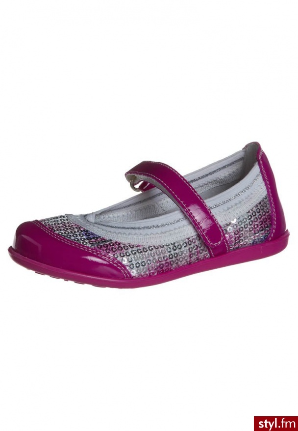 STUPS Baleriny z zapięciem różowy - Balerinki Buty Moda
