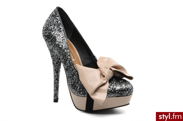 Buffalo CZÓŁENKA DITA GLITTER BY BUFFALO (Czarny) - Czółenka Buty Moda