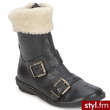 Casual Attitude Buty Dziecko Sidonia Black Kozaki - Kozaki Buty Moda