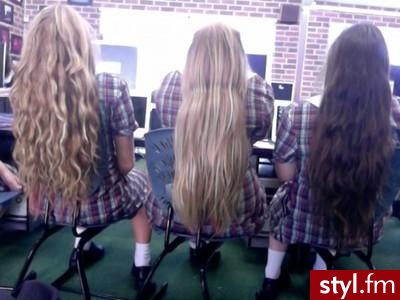Blond Rozpuszczone Proste Na co dzień Długie Fryzury