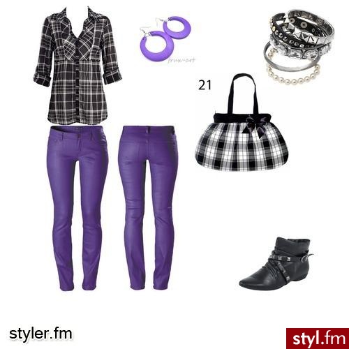 Czarny z fioletem - Styler