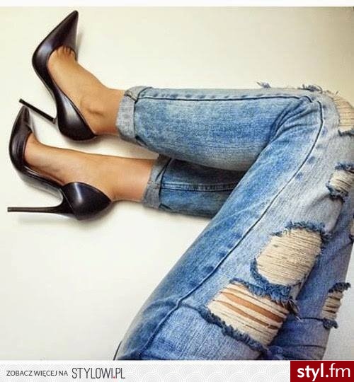 Jeansy Spodnie Moda