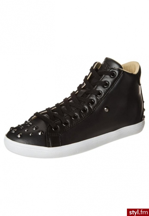 Buffalo Botki na koturnie czarny (6028-165) - Botki Buty Moda