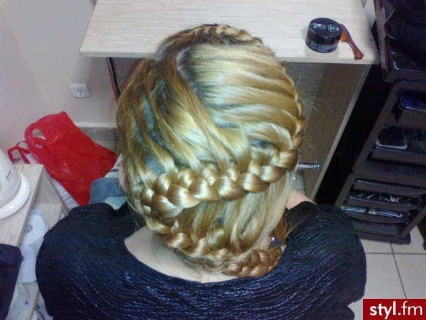 Blond Warkocze Proste Na co dzień Długie Fryzury