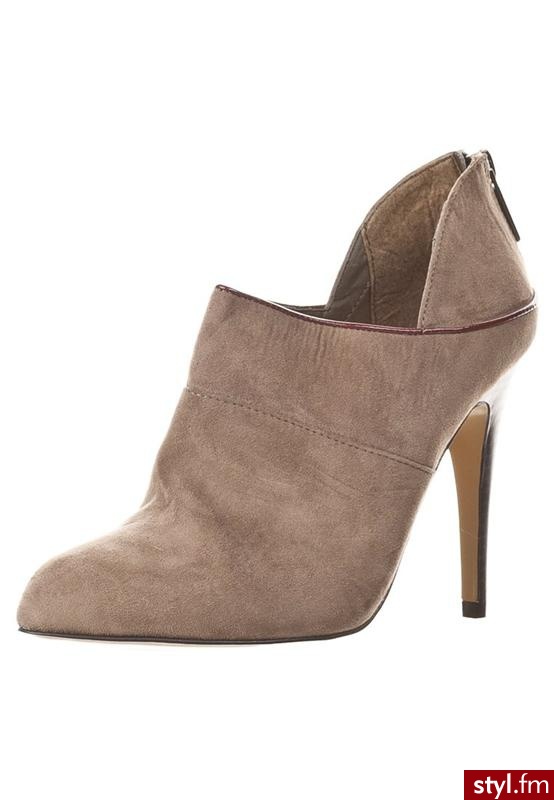 Even&Odd Botki na obcasie brązowy - Botki Buty Moda