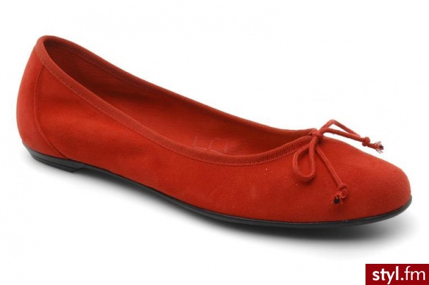 Valensi BALERINKI VEGA BY (CZERWONY) (Czerwony) - Balerinki Buty Moda