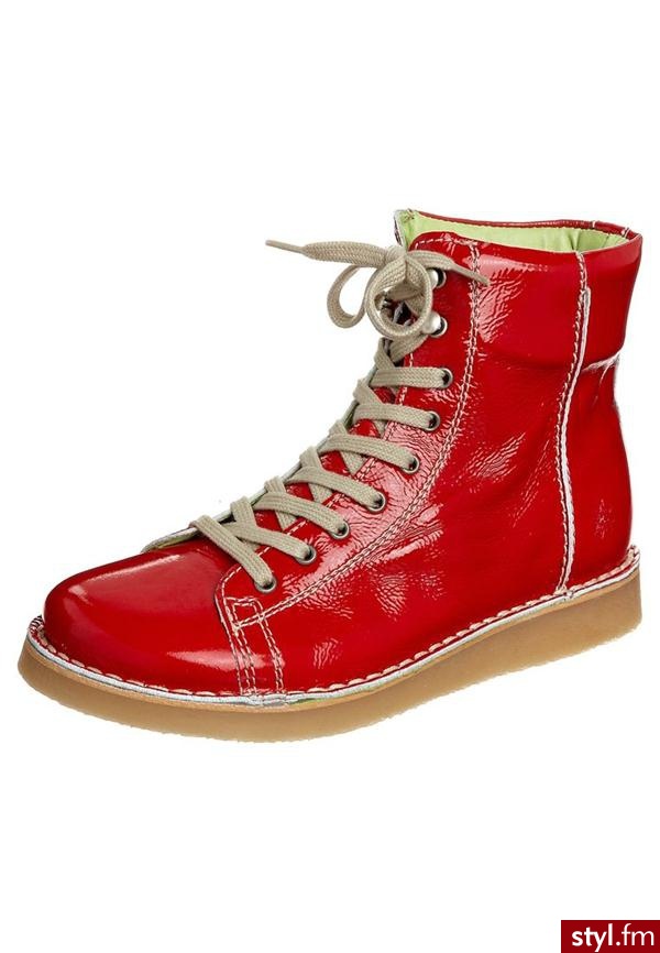 GRÜNBEIN BOTKI & BOTKI DO KOSTKI CZERWONY (Louis Patent) - Botki Buty Moda