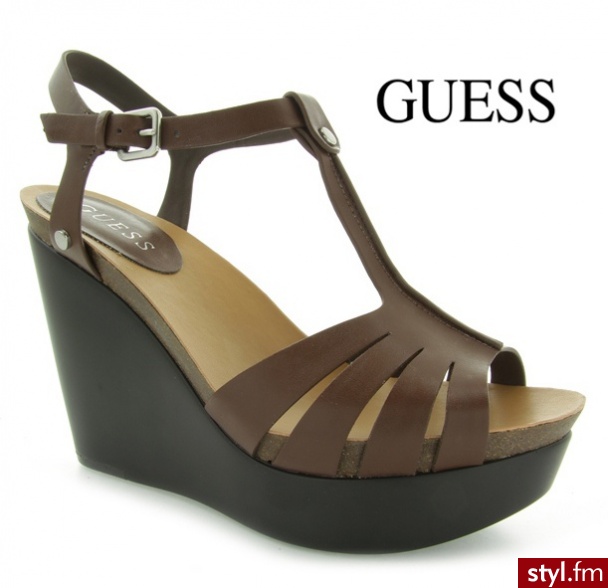 Guess LEAP ACTIVE LADY SYNTHETIC BROWN - Koturny Buty Moda