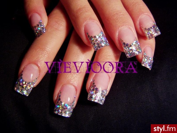 Diamond French. Diamentowy French :) - Paznokcie