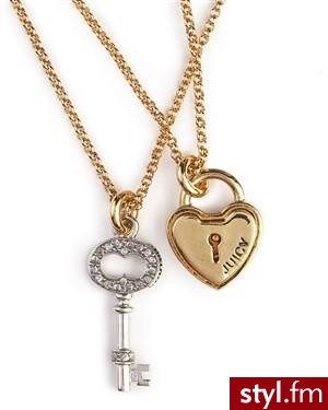 Wisiorek heart&key wish necklace duo -Juicy - Pozostałe Dodatki Moda