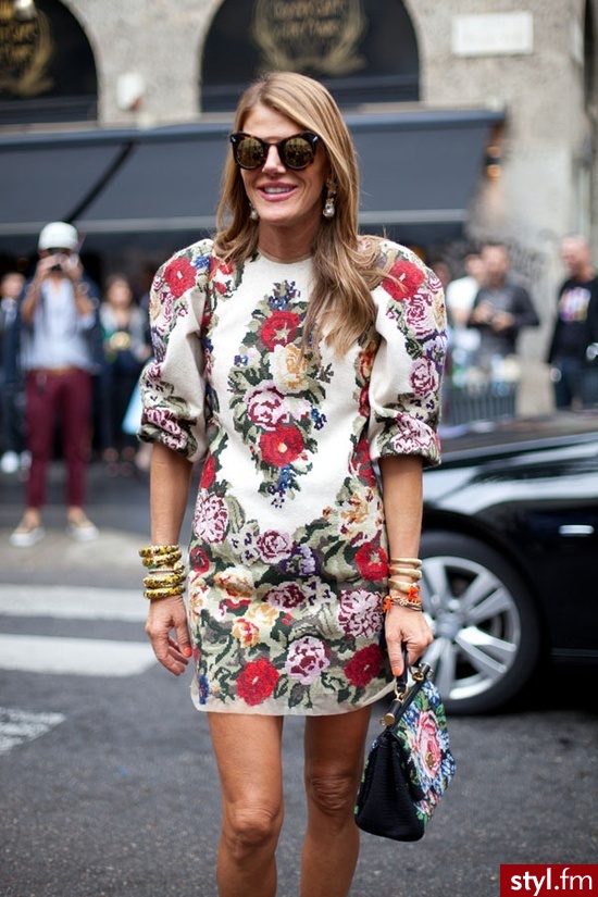 Anne della Russo Mediolan Fashion Week 2013 - Dzienne Sukienki Moda