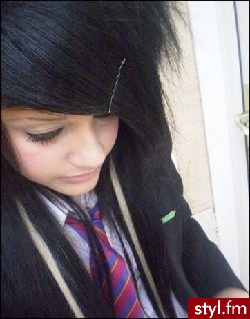 EMO Alternatywne Średnie Fryzury