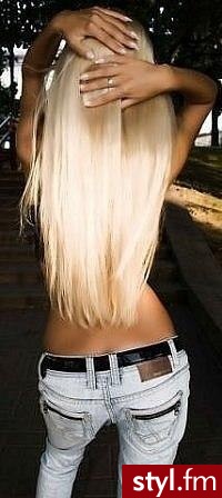 Blond Rozpuszczone Proste Na co dzień Długie Fryzury