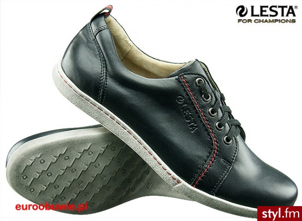 LESTA Obuwie Casual Półbuty LE-3879-A Czarny - Półbuty Buty Moda