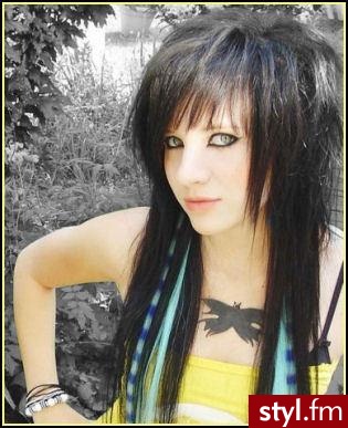 EMO Alternatywne Średnie Fryzury