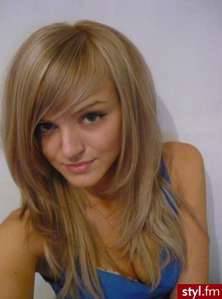 Blond Rozpuszczone Proste Na co dzień Długie Fryzury