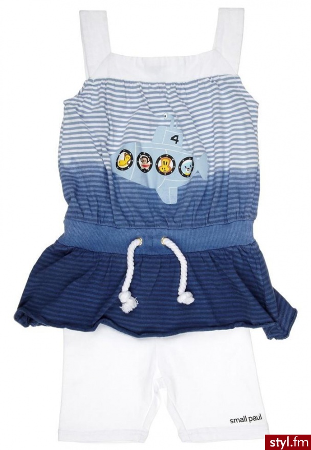 Small Paul SET OF TWO Legginsy niebieski - Leginsy Spodnie Moda