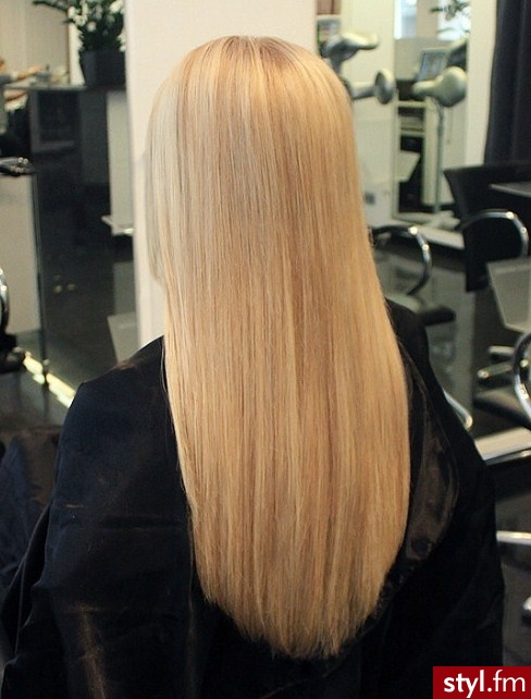 Blond Rozpuszczone Proste Na co dzień Długie Fryzury