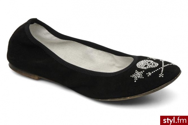 Méliné Balerinki Manile by (Czarny) - Balerinki Buty Moda